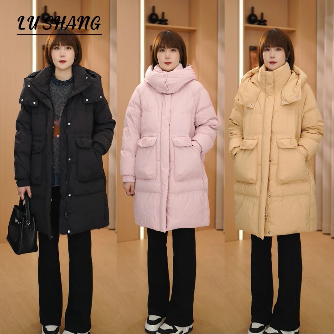 【悠然暮雪】裹挟暖意，立领连帽！露赏2025冬季中长款羽绒服外套