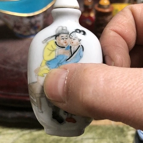 【闪购商品】瓶红**心陶瓷陶瓷瓷器陶瓷艺术瓷器手工手绘陶瓷瓷器