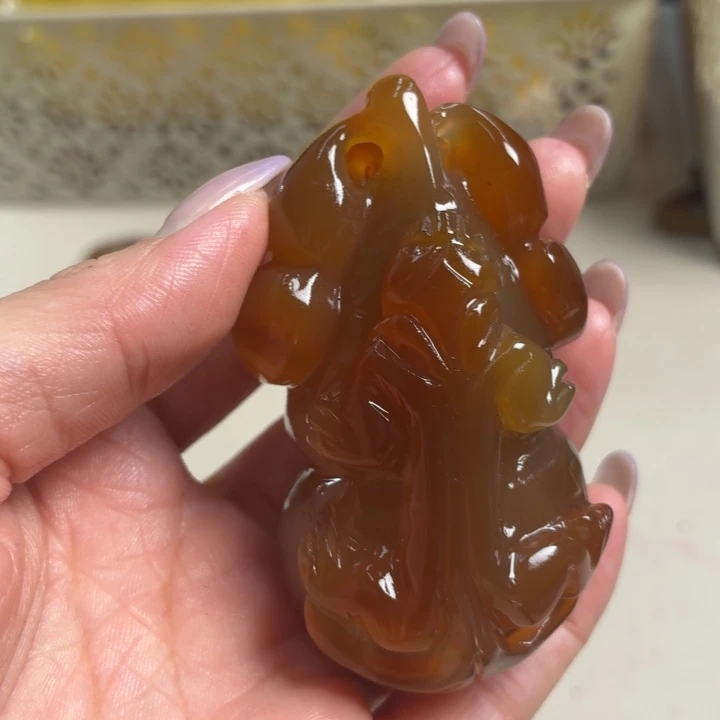 玛瑙/玉髓未镶嵌吊坠(不含链)