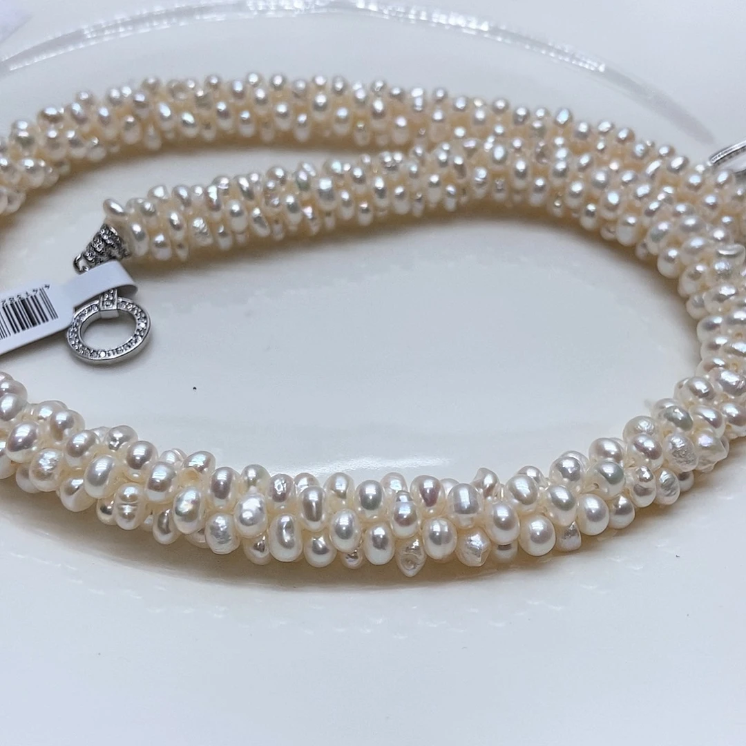 淡水珍珠颈饰合金