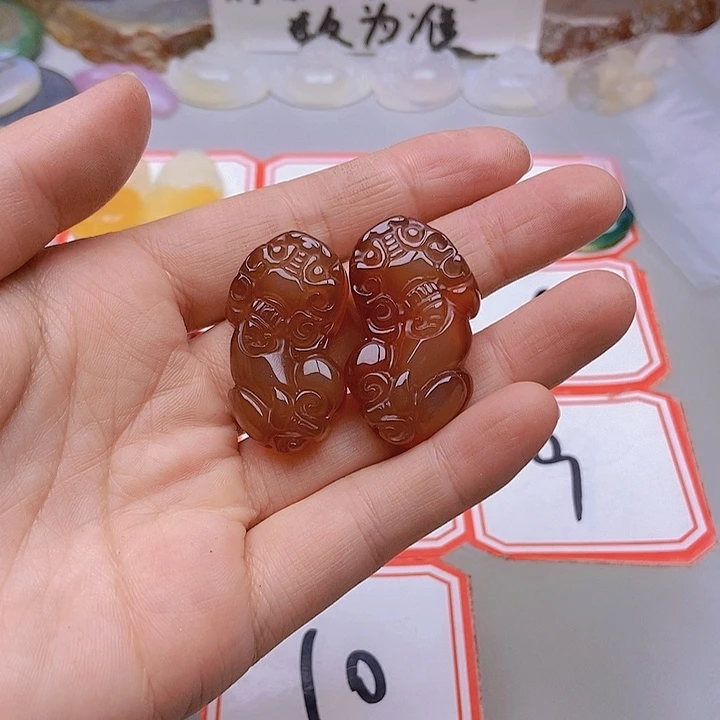 【闪购商品】未镶嵌玛瑙/玉髓珠宝半成品深**息