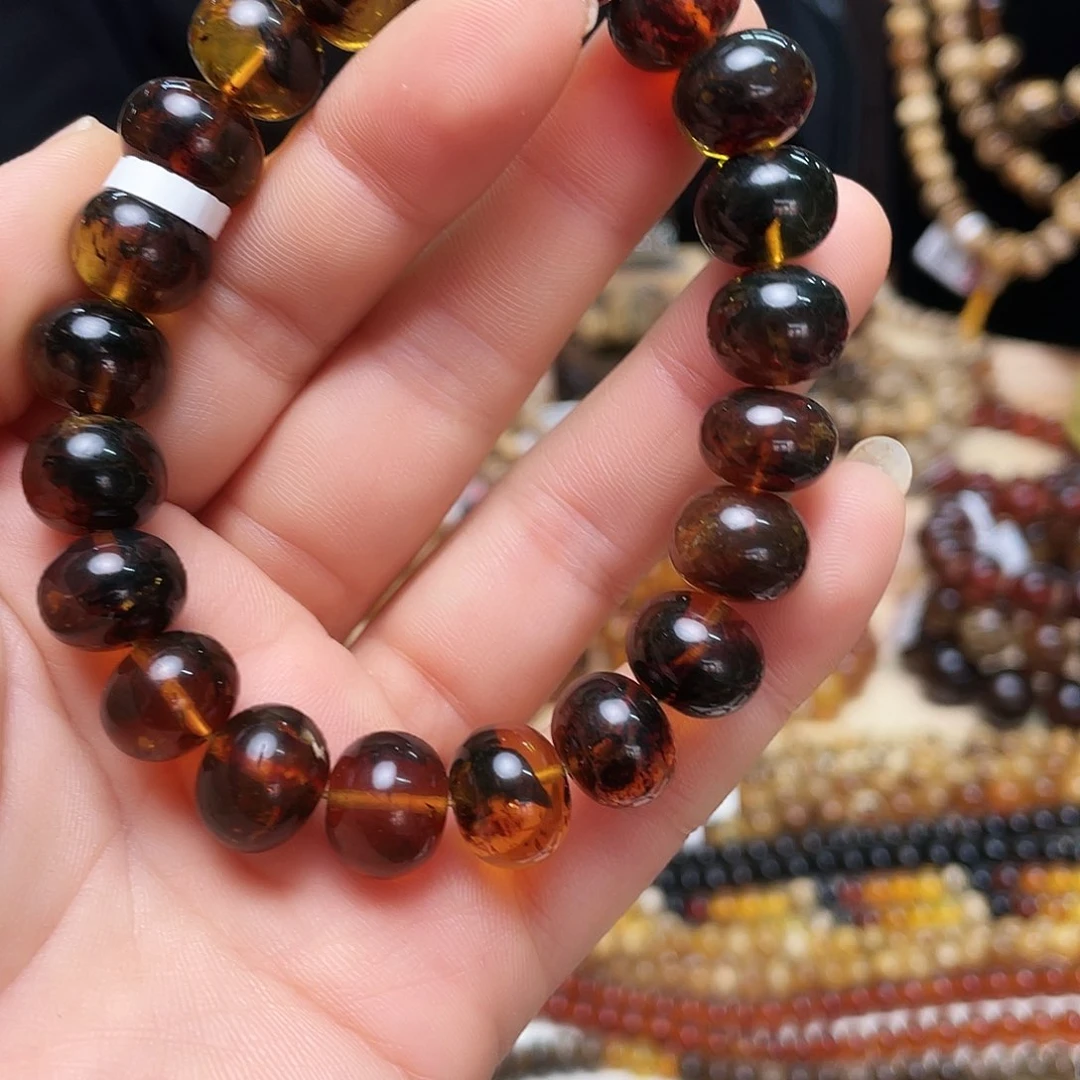 琥珀裸石未镶嵌十二