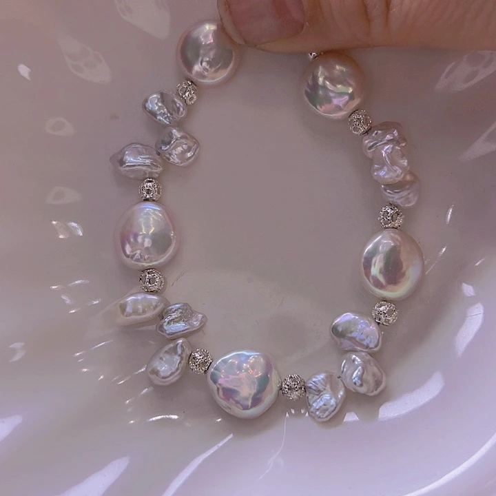 淡水珍珠手绳合金