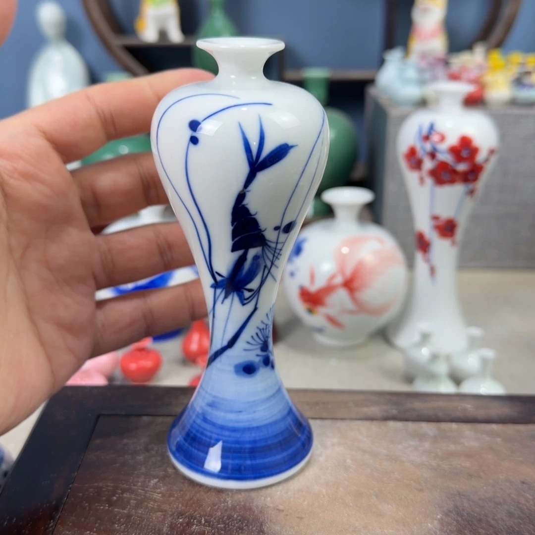 陶瓷手工小花器摆件