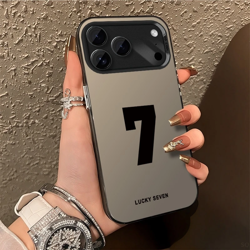 幸运数字7适用苹果17Promax手机壳iPhone17小众17AIR高级感防摔壳