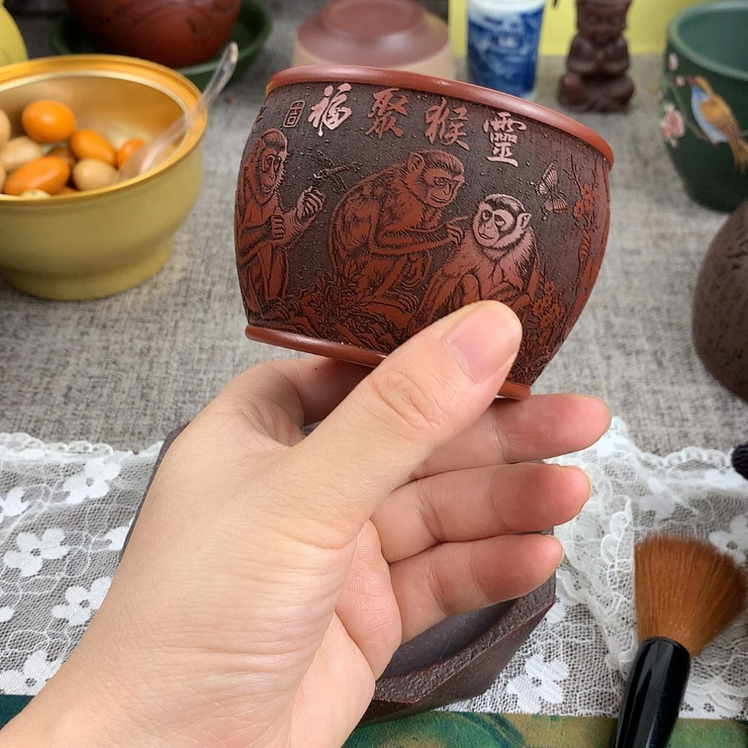 紫砂茶杯高端主人杯