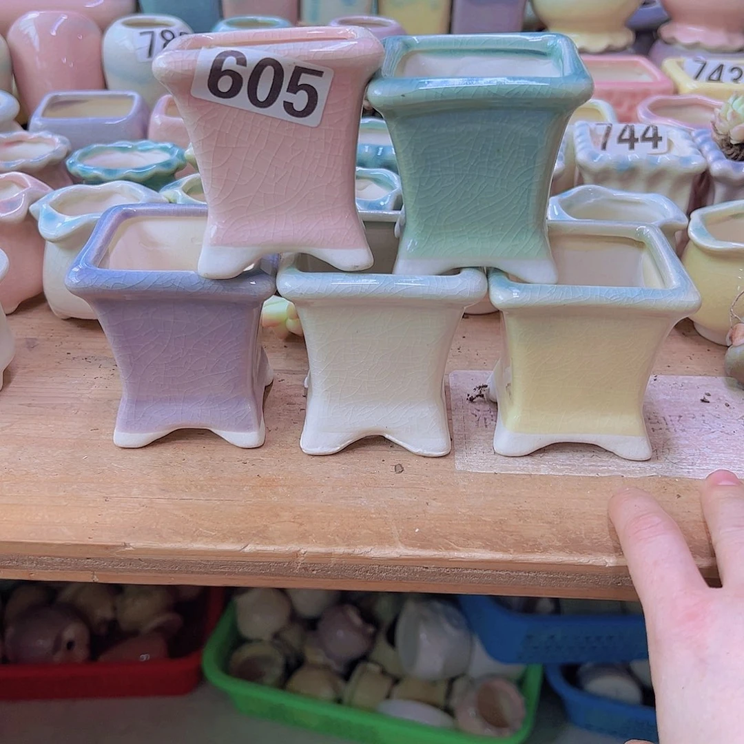 陶瓷花盆当场满12包邮