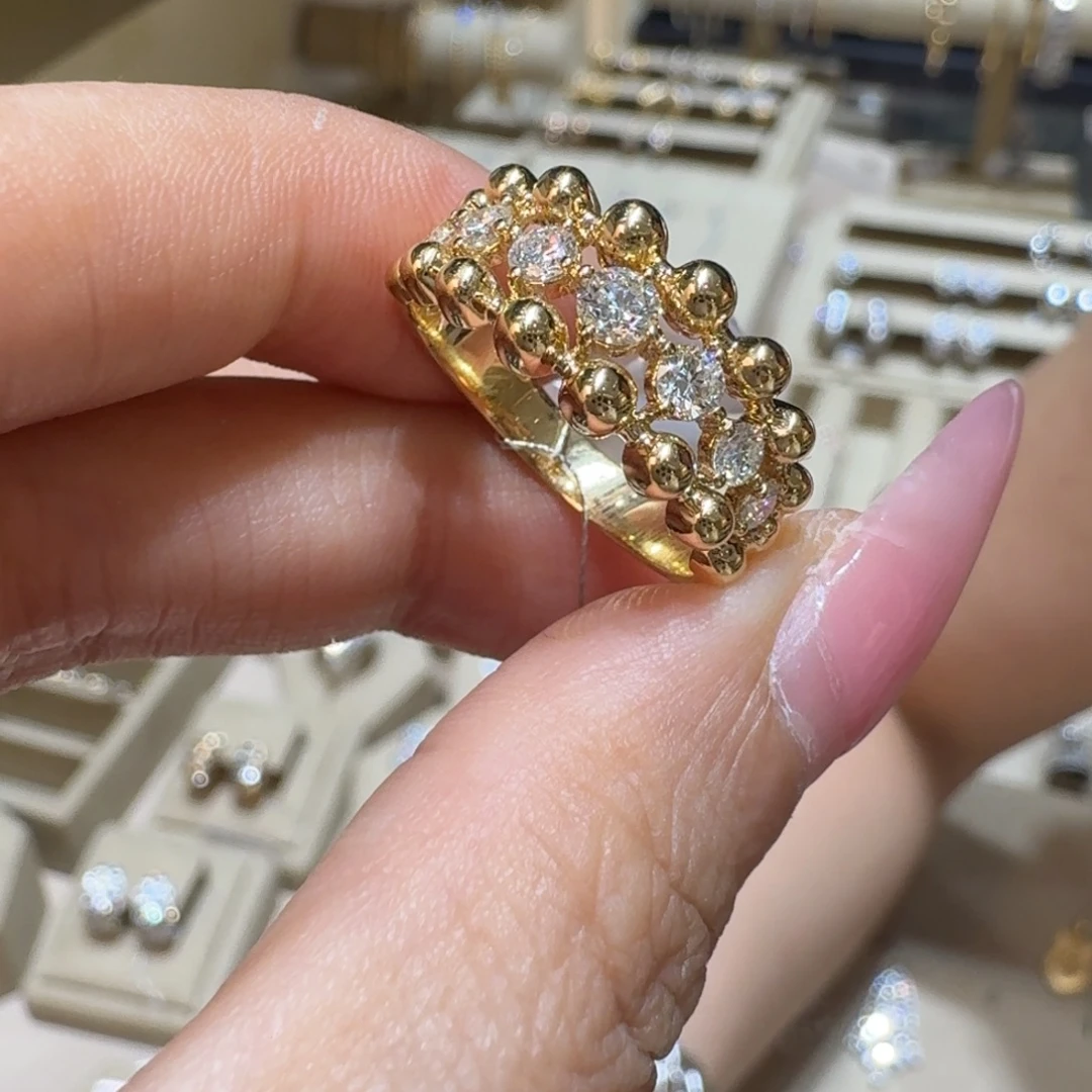 钻石戒指/指环18K金镶嵌