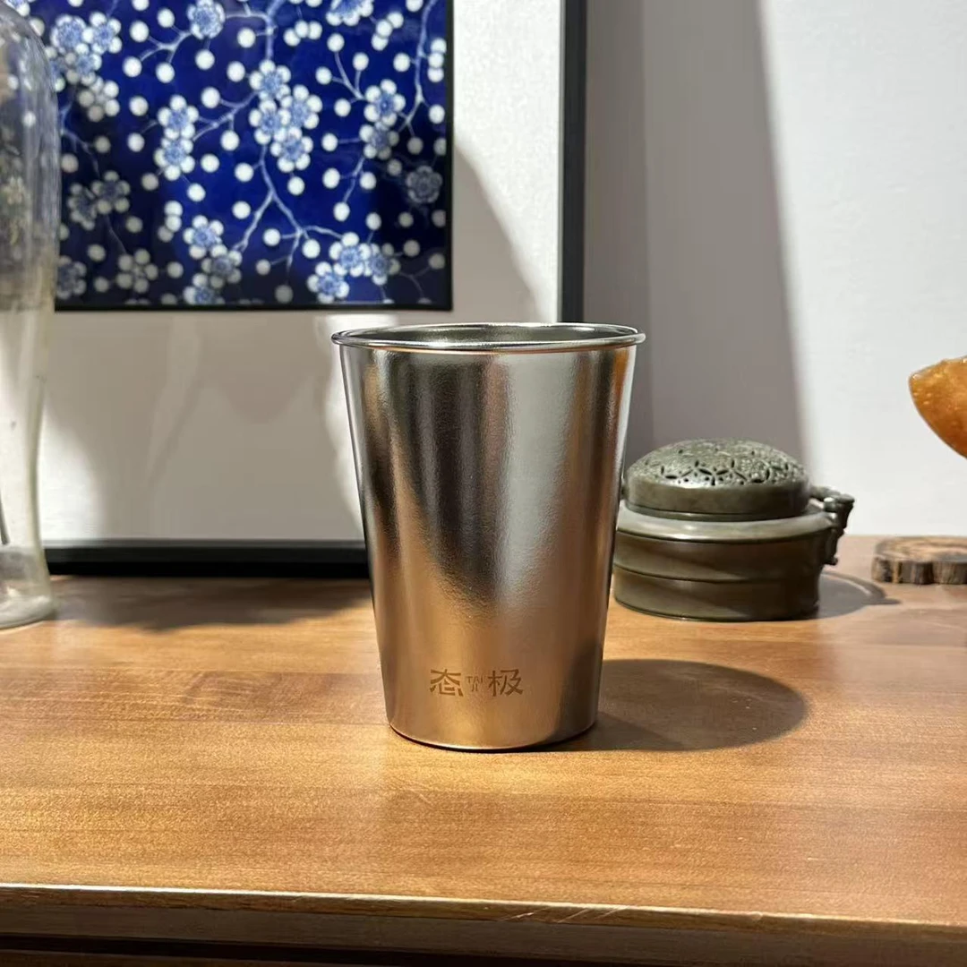 纯钛畅享杯钛本色-350ml（一个） 家用茶周边