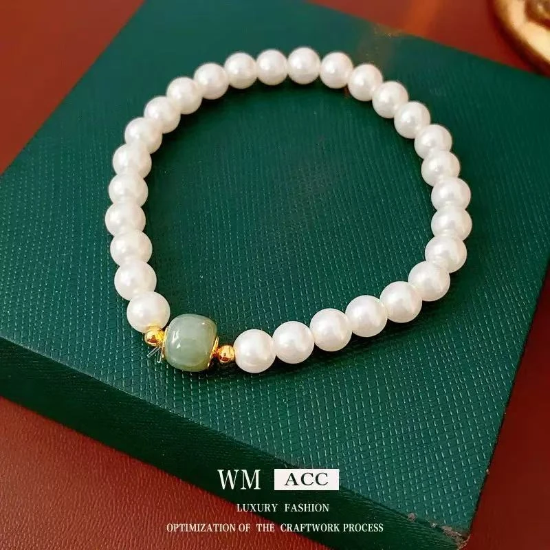 铜合金仿珍珠手链 恬觅轻奢饰品手链SL60