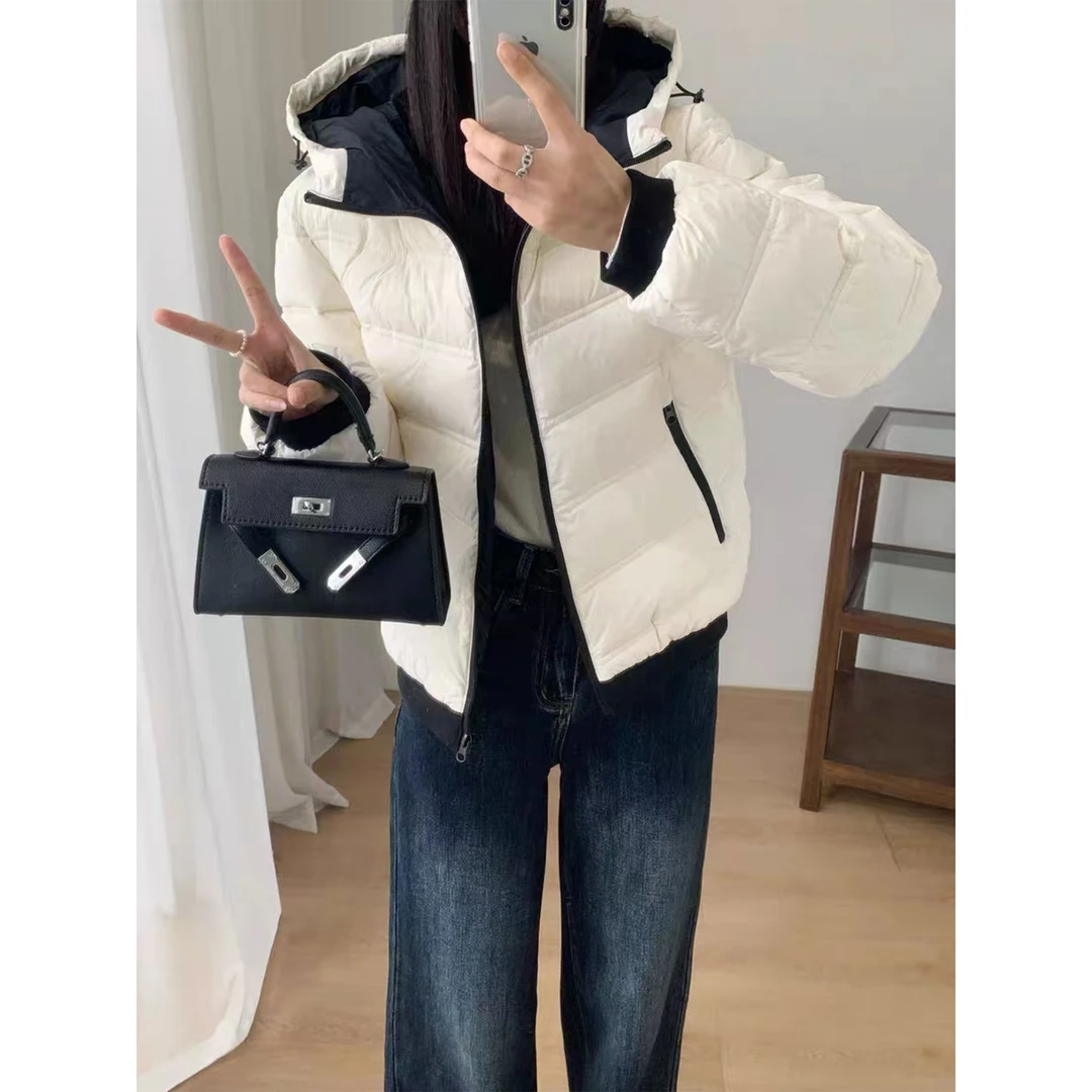 羽绒服女爆款2025新款Skk Store白鸭绒内胆排骨大气保暖外套冬季