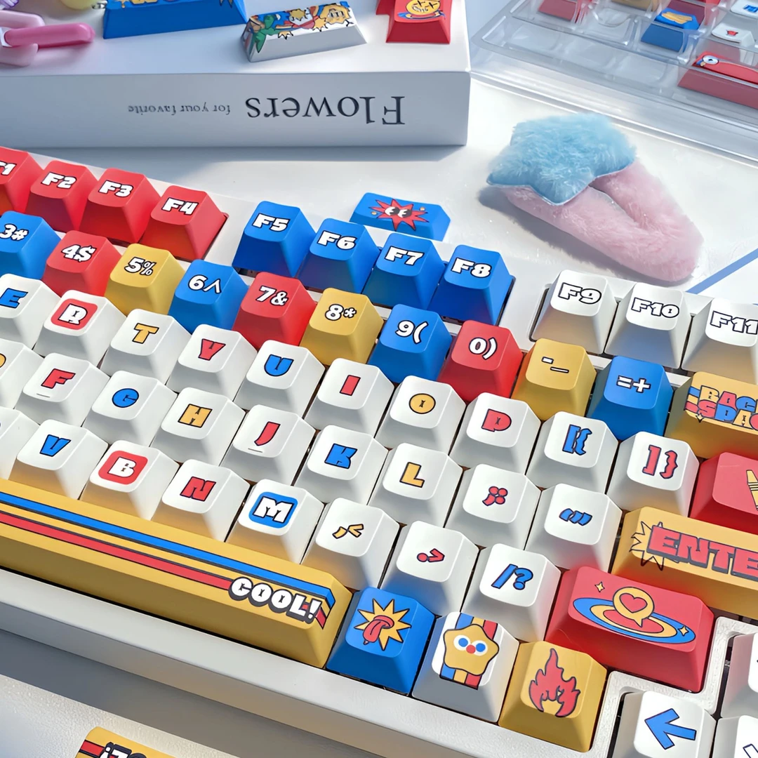 MUCHOO沐措《粗线条》键帽PBT原厂高度键盘键帽五面热升华146键