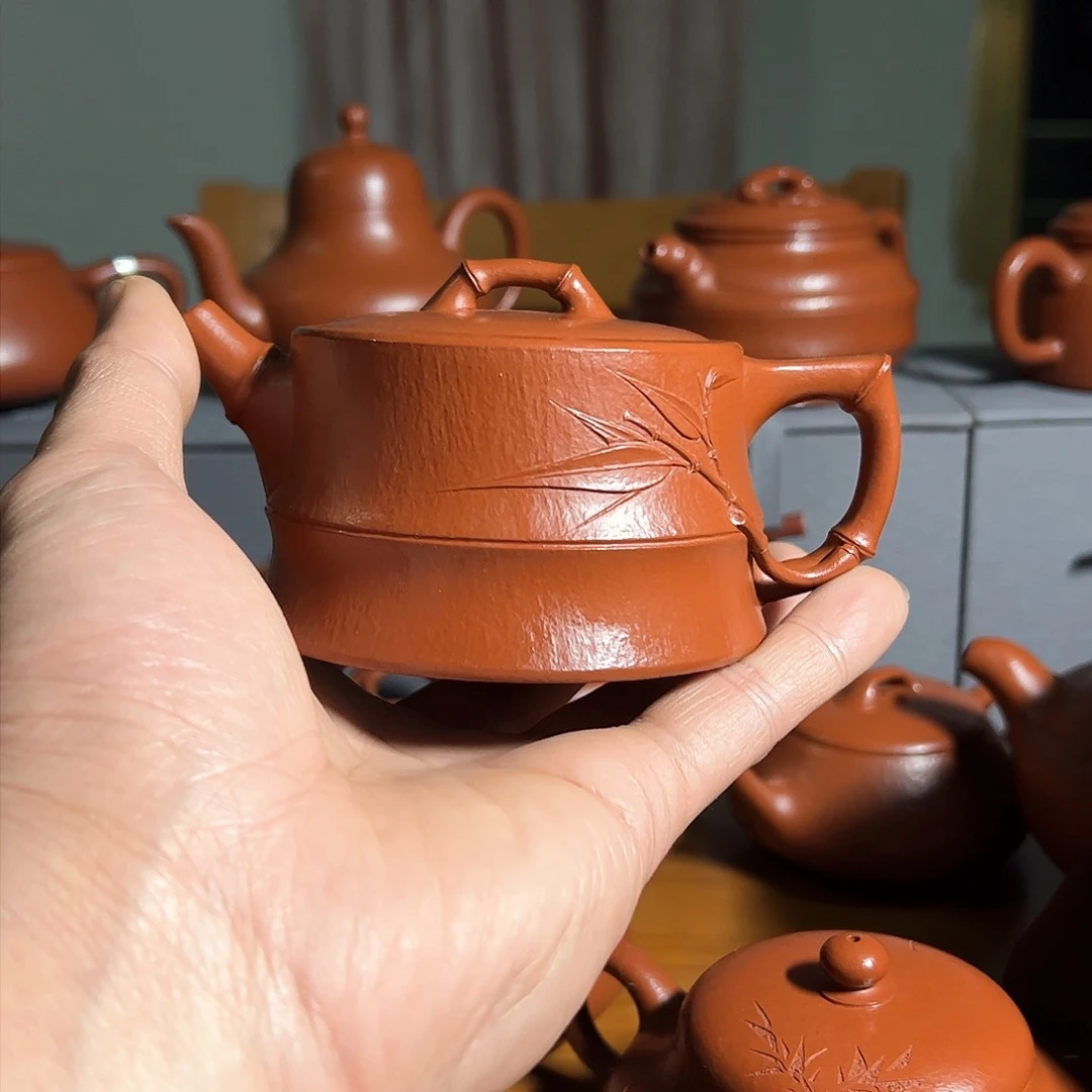 紫砂壶一*全手工制作二节竹