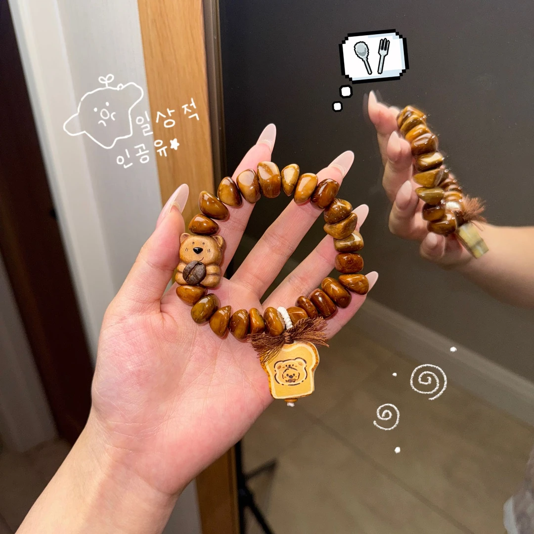 桃木小熊库克饼干原创时尚设计