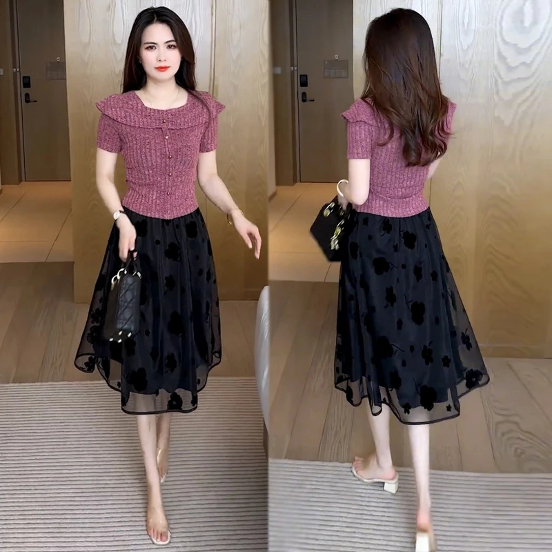 夏季显瘦短袖T恤小众设计感洋气时尚小个子气质短款上衣高腰减龄