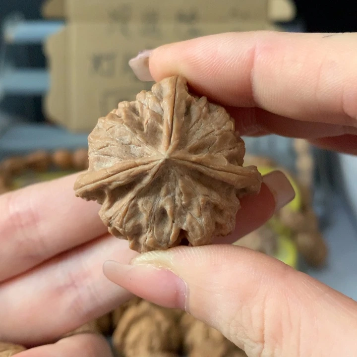 谢***行吊坠文玩核桃异形单只，有瑕疵