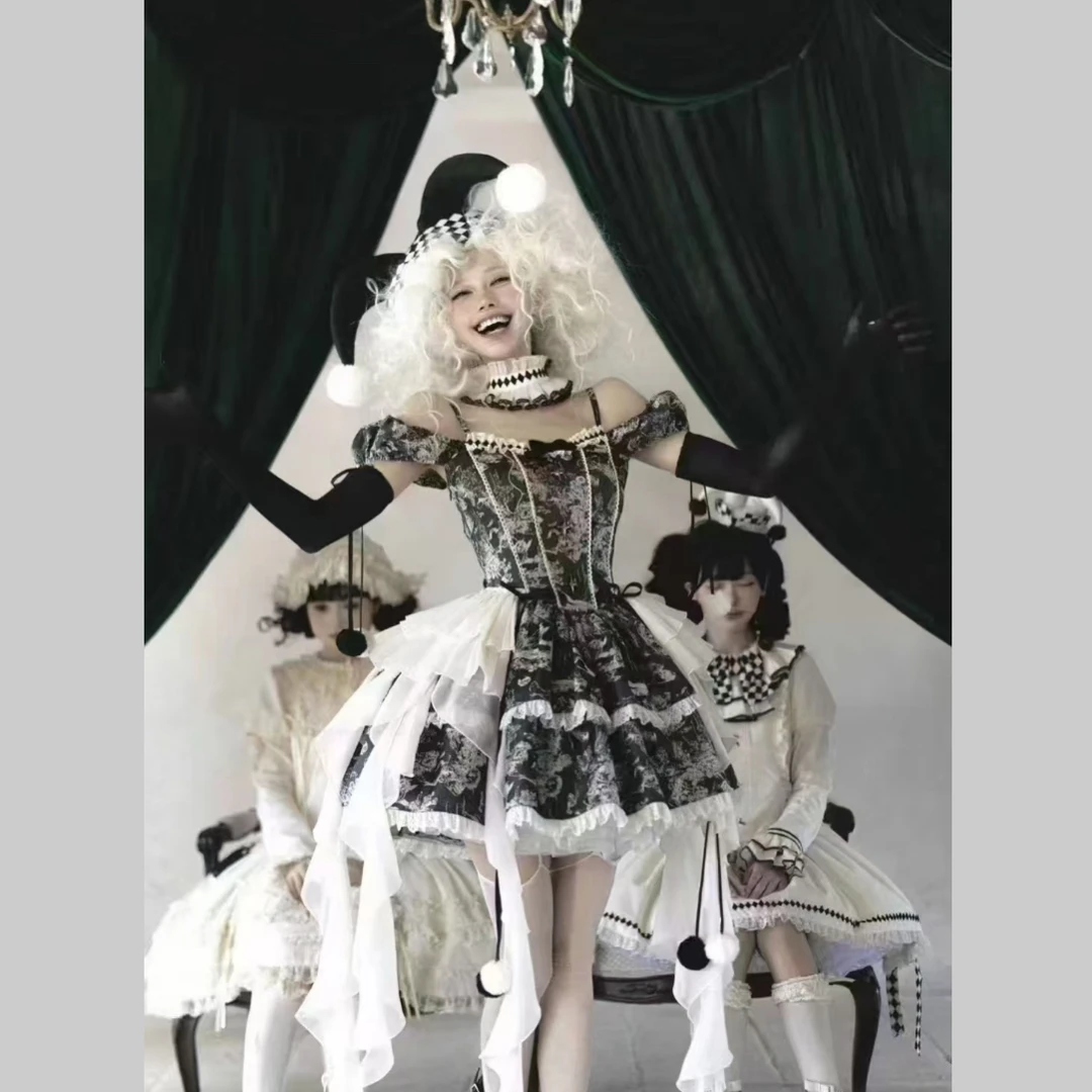 提线木偶jsk859 lolita黑白