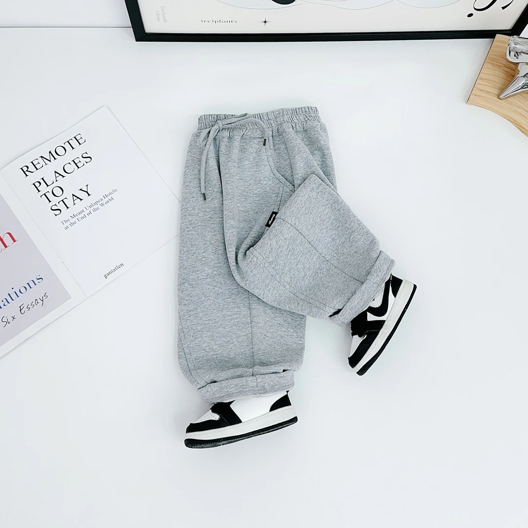 儿童加绒裤子男童运动裤2025新款秋冬装 BQ251007Z 悠悠童话童装