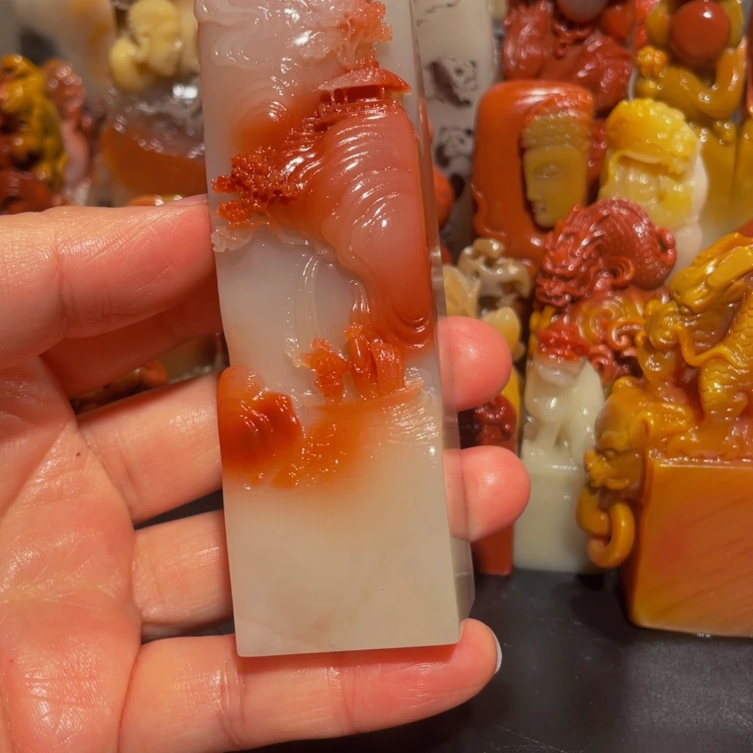寿山石印石静**璧精美寿山