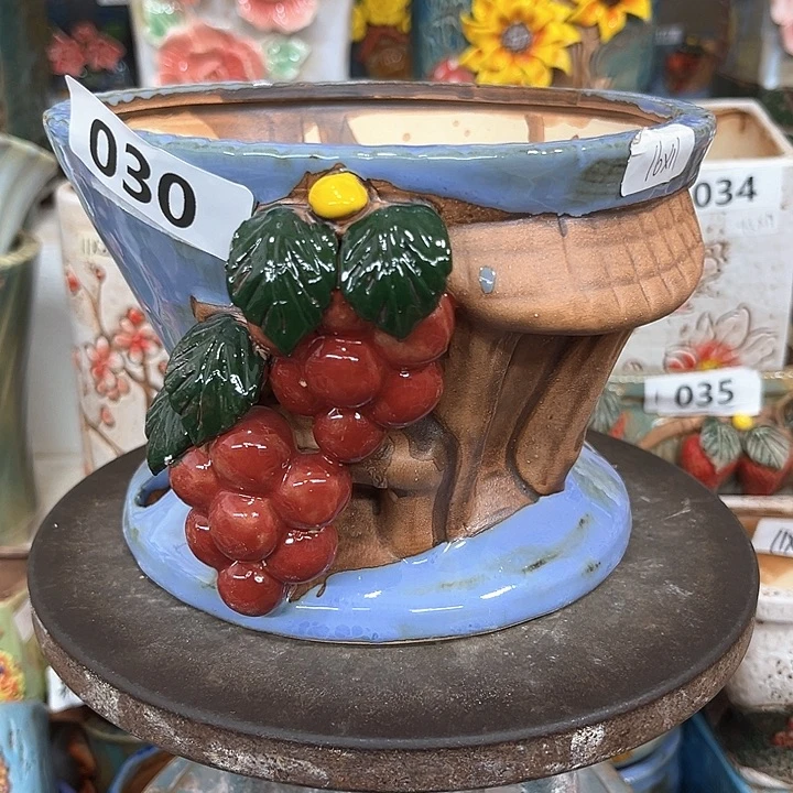 紫砂花盆粗陶材质多肉花盆