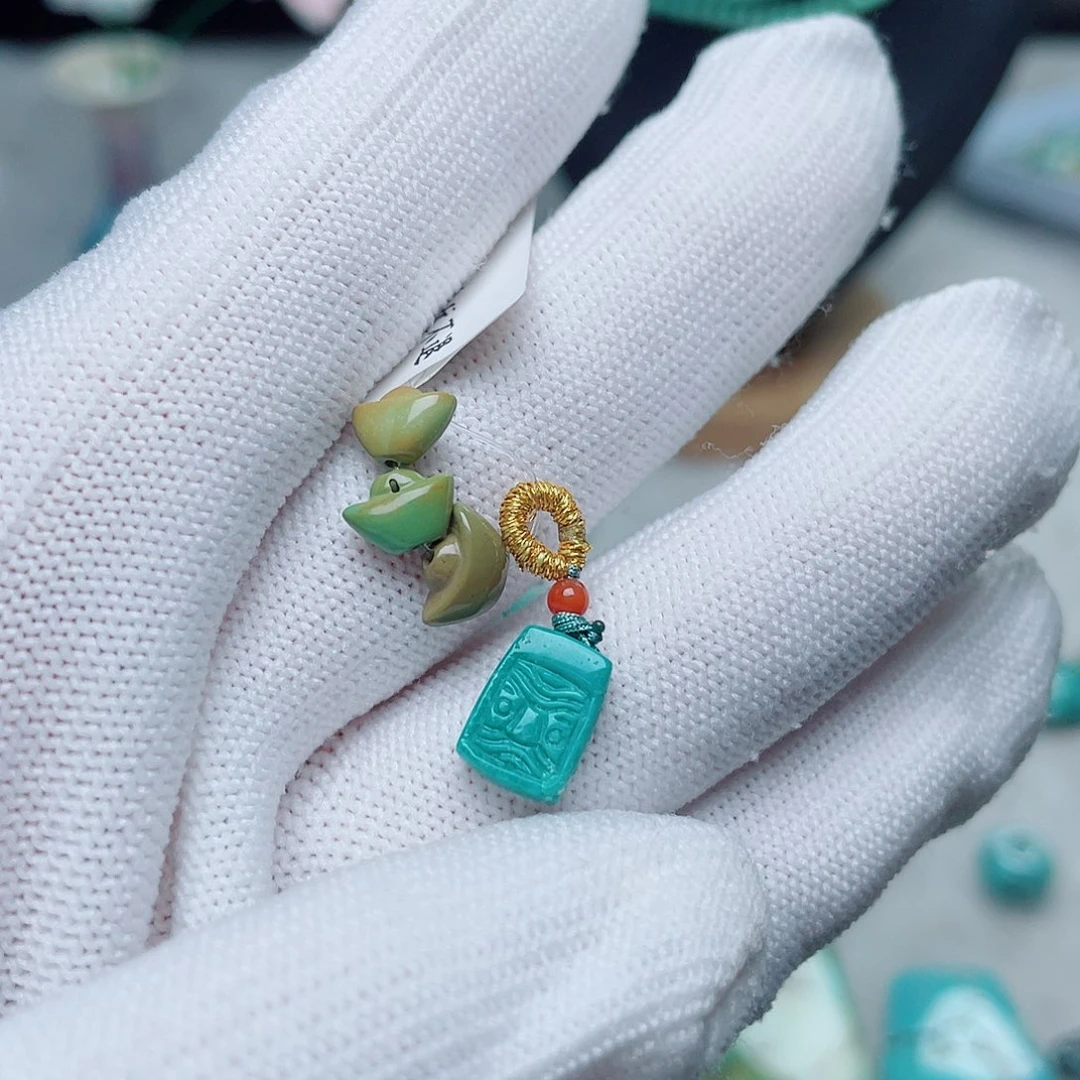 绿松石未镶嵌珠宝半成品