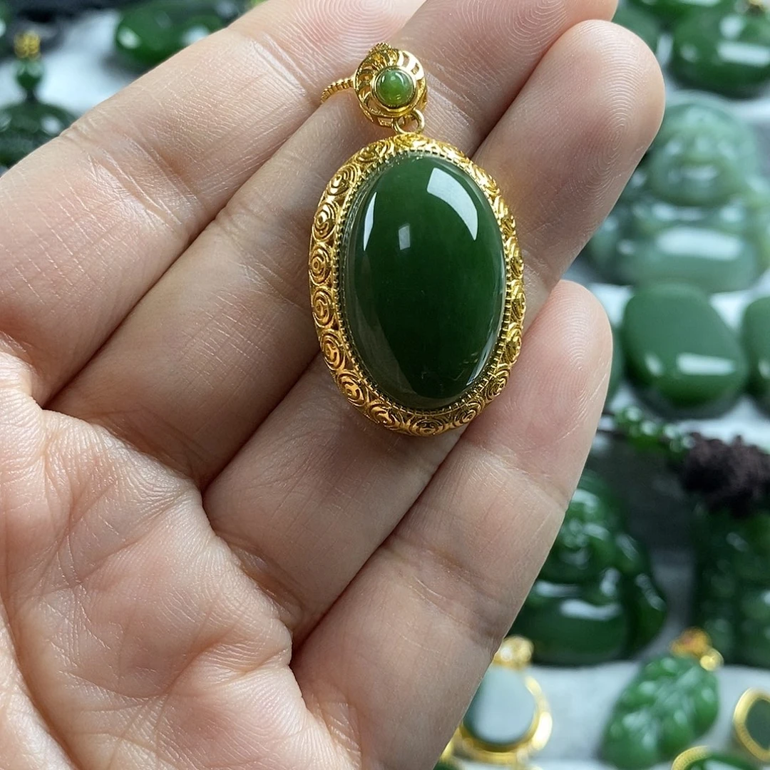 和田玉（碧玉）未镶嵌颈饰