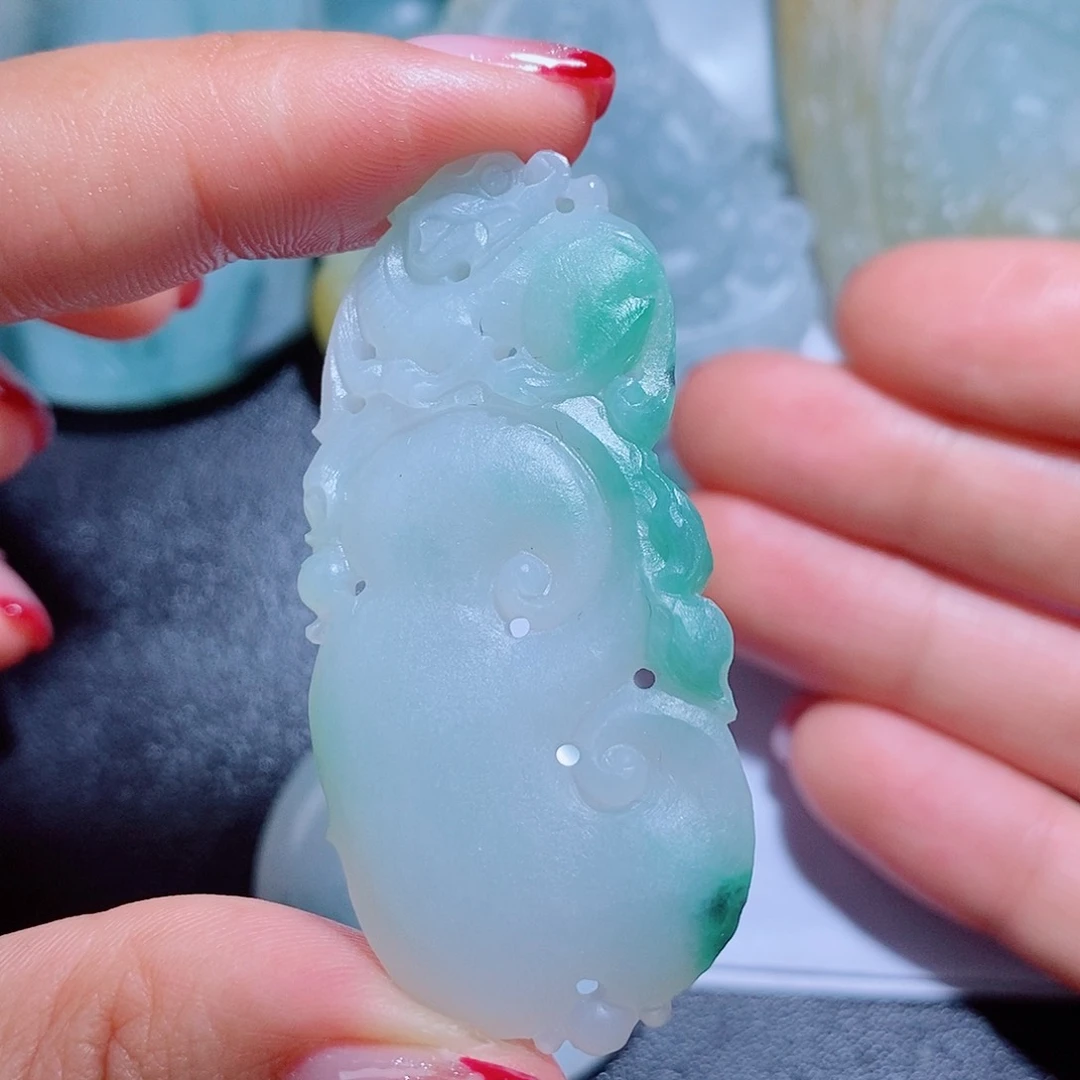 定制翡翠未镶嵌迷**?毛货不支持退换货付款后确认抛光