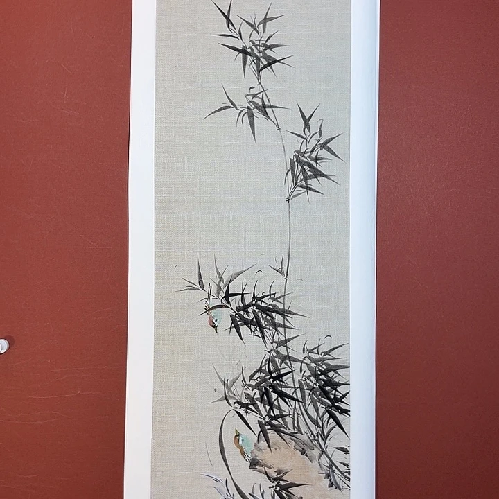 国画听兰老师花鸟