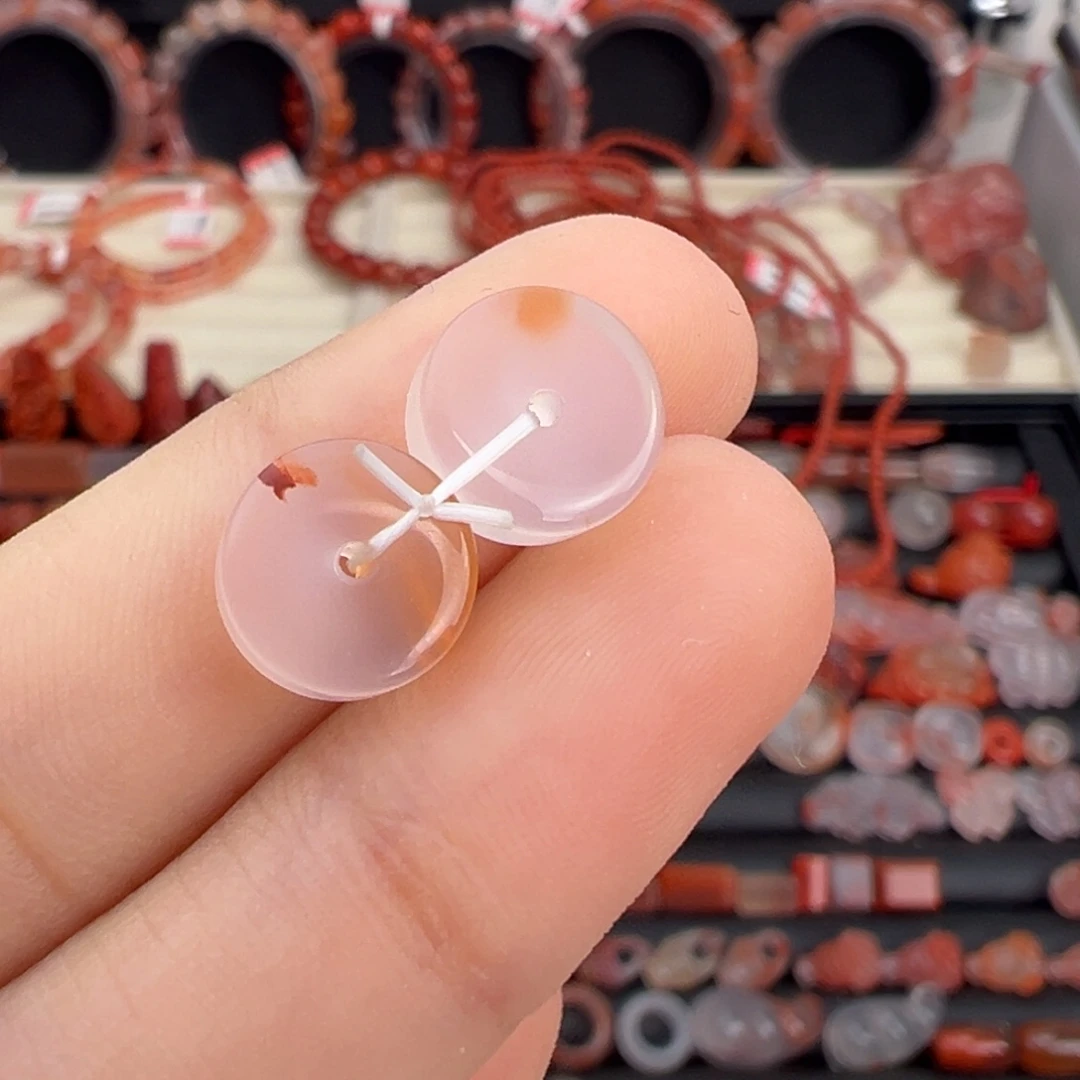 南红玛瑙未镶嵌颈饰隔片