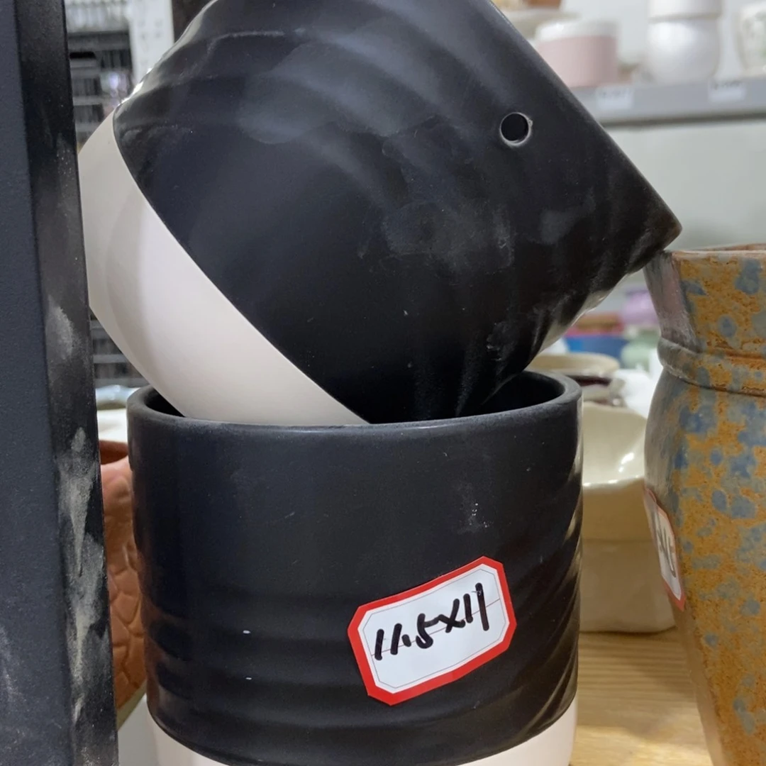 红陶高温陶瓷花盆