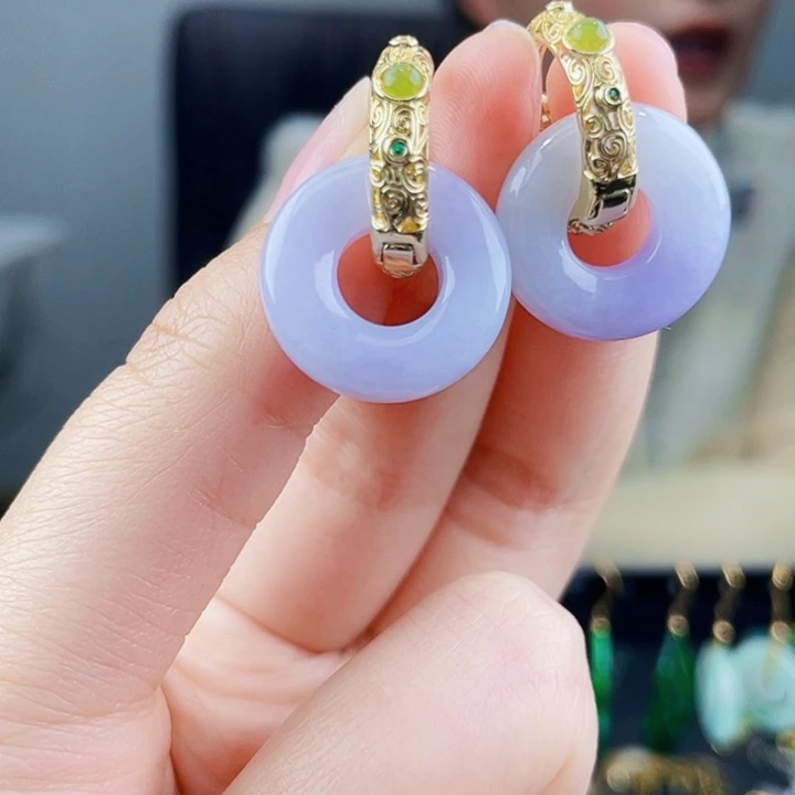 翡翠耳饰未镶嵌饰品