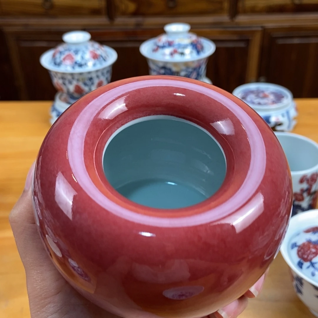 手绘现代茶具非古董