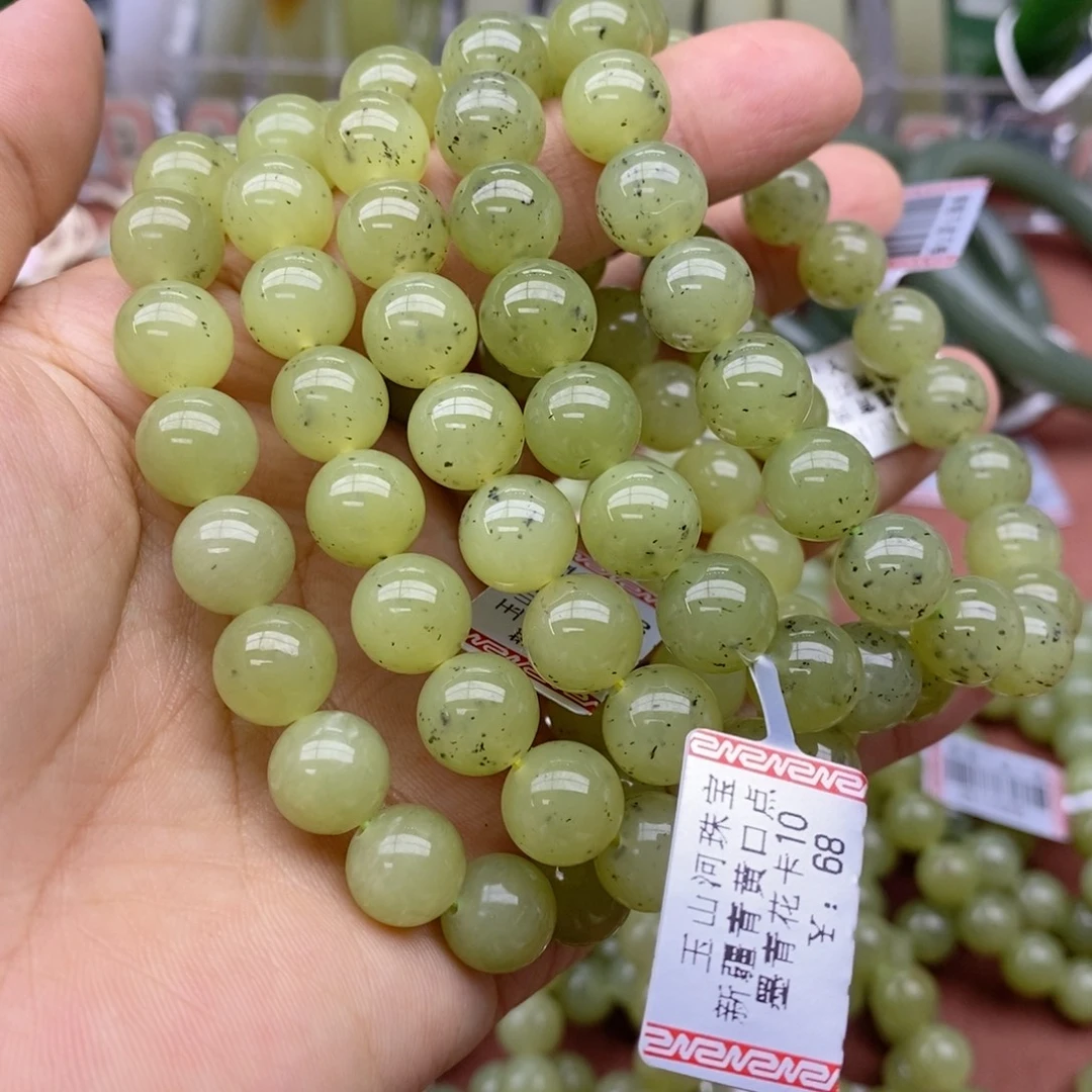 和田玉未镶嵌手串卡10