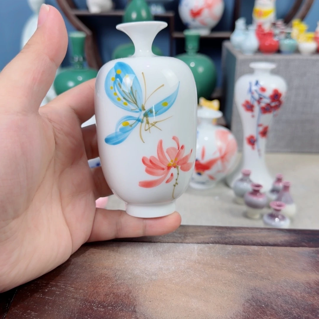 陶瓷手工小花器摆件
