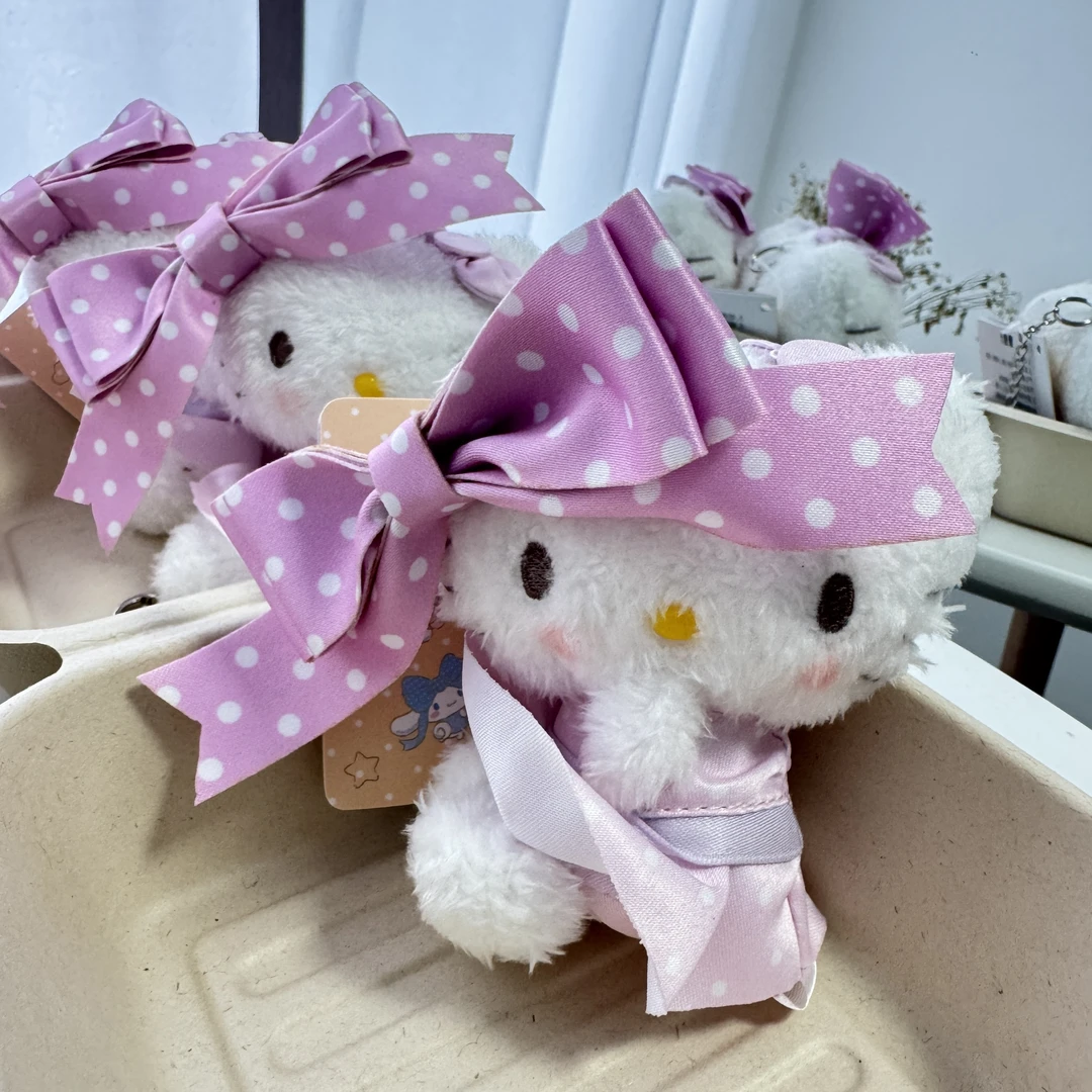 波点蝴蝶结哈喽Kitt限定款公主风挂件搭配公仔挂件包包挂件