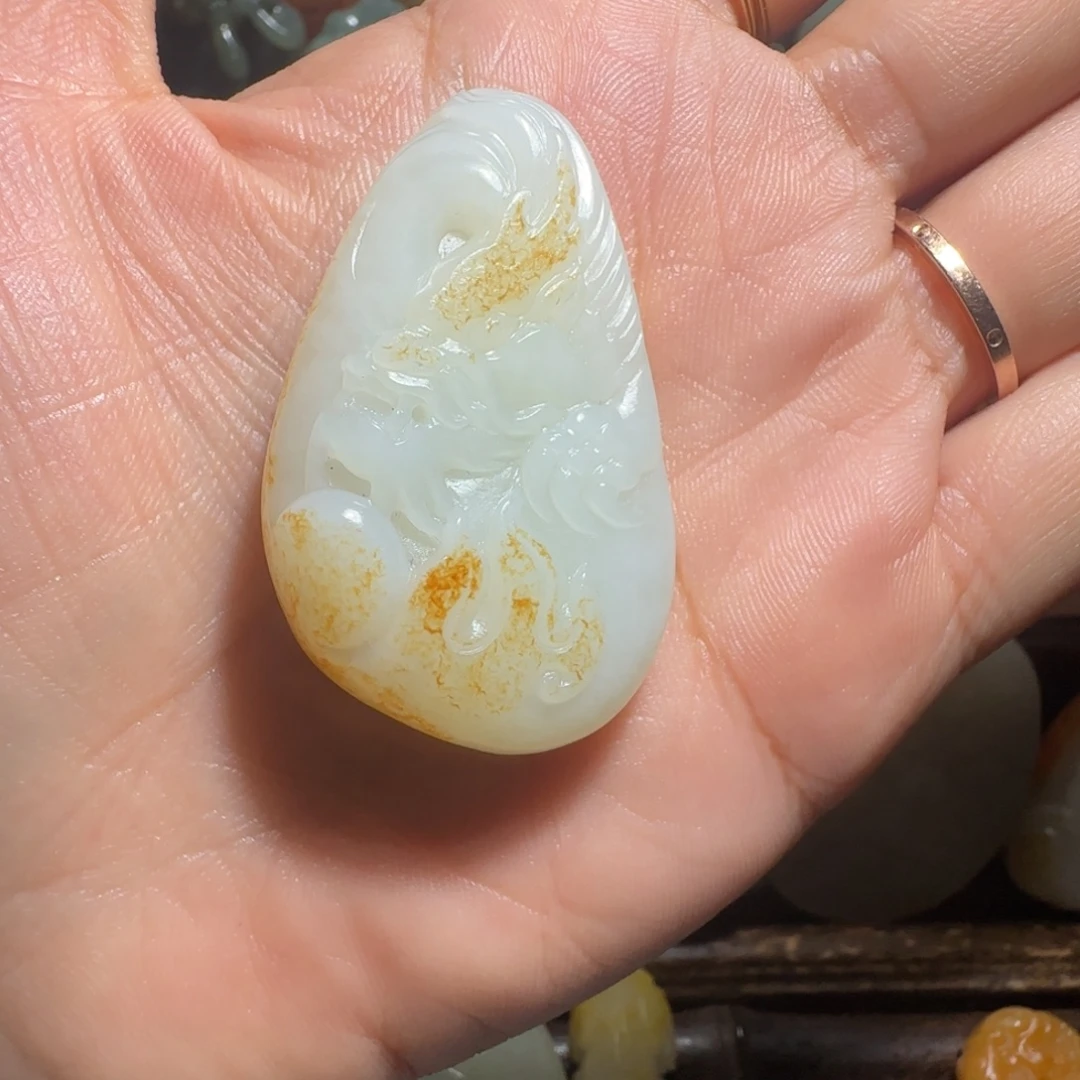 和田玉未镶嵌挂件