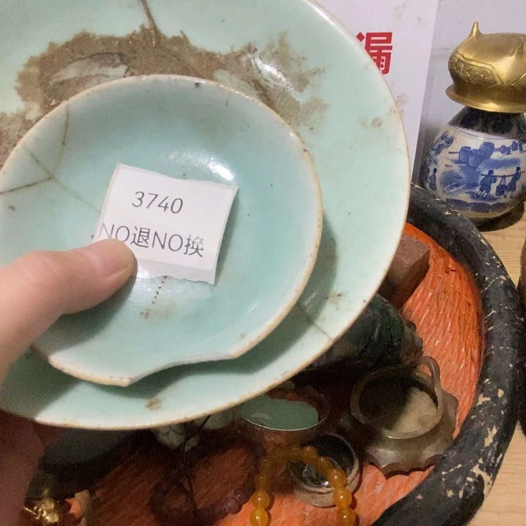 西***人瓷片3740号工艺品