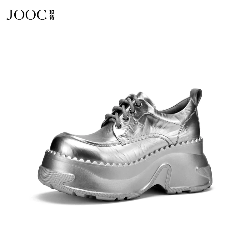 【魔法学院】JOOC玖诗复古乐福鞋女2025早春新款时尚小皮鞋女单鞋