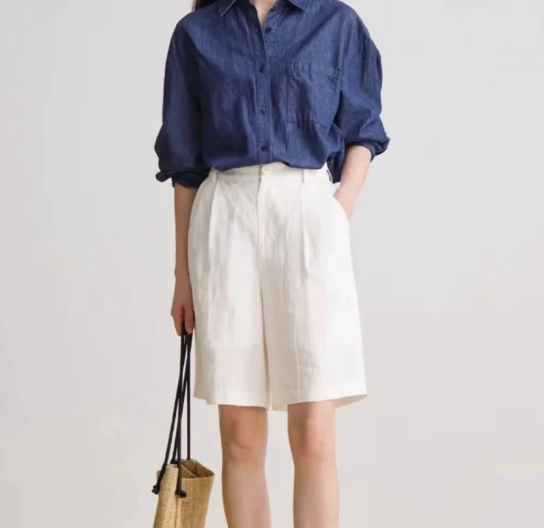 【杨柳依依】五分短裤气球裤-百搭休闲短裤DK220134