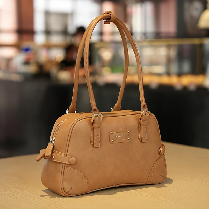 GELANDAI戈兰黛复古单肩包大容量腋下托特包休闲文艺潮流通勤1356