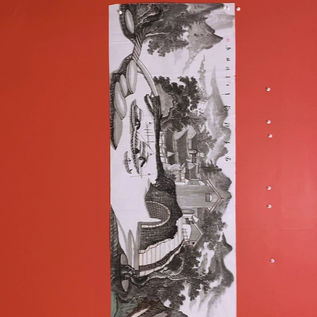 国画山水花鸟国画作品