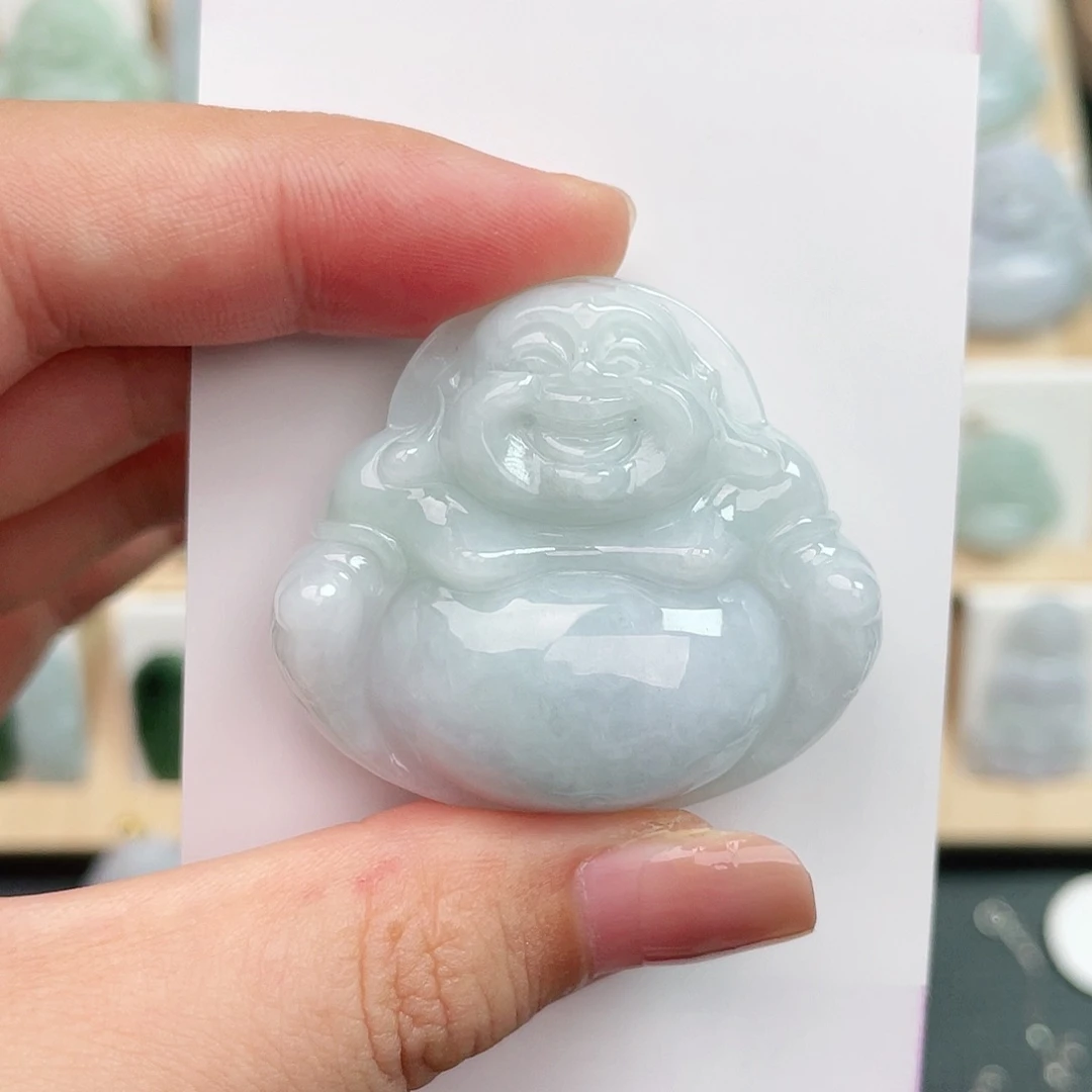 颈饰未镶嵌翡翠佛公（包容心）