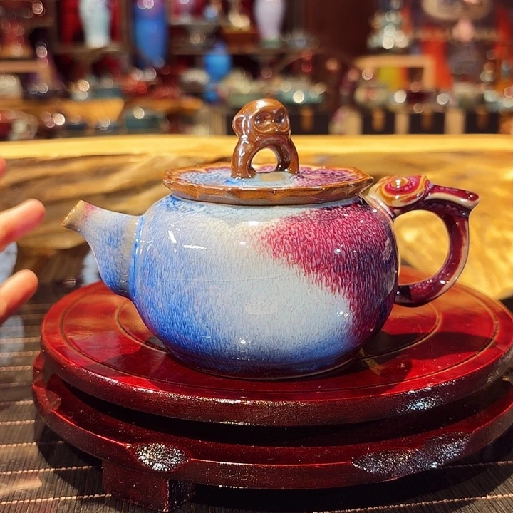 壶孔家钧窑赏钧瓷高品