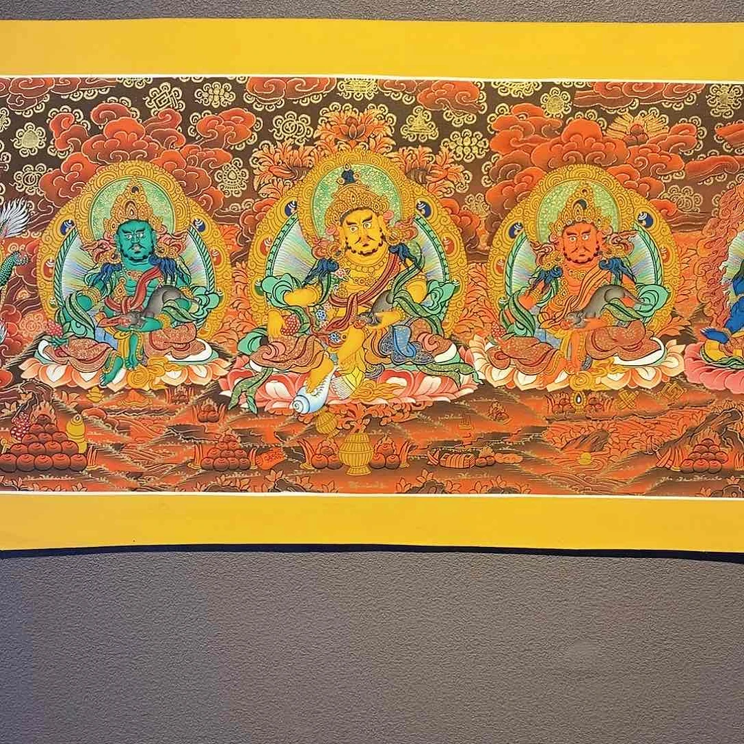 装裱画无*尼泊尔手绘唐卡画芯