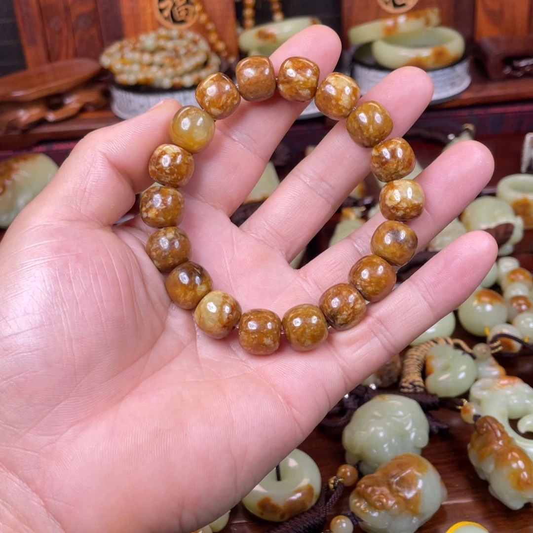 岫岩河磨玉（透闪石质玉）未镶嵌吊坠(不含链)