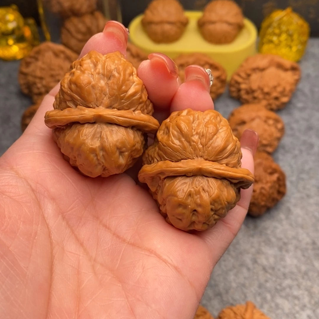 文玩核桃把件精品蛤蟆头38全品
