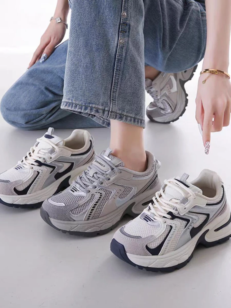BS119女款老爹鞋2025秋季新款百搭时尚运动透气四季款