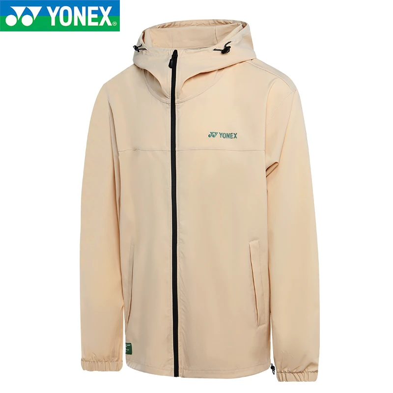 YONEX/尤尼克斯羽毛球服男款超薄透气速干运动外套夹克50186CR
