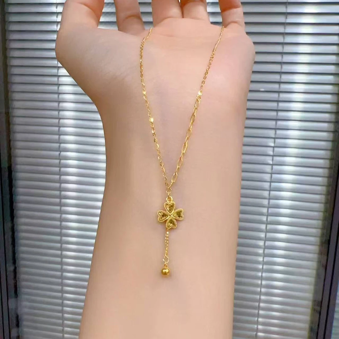 【小纯专属】足金999投资金 爱心四花套链双11大促送礼（多退少补）