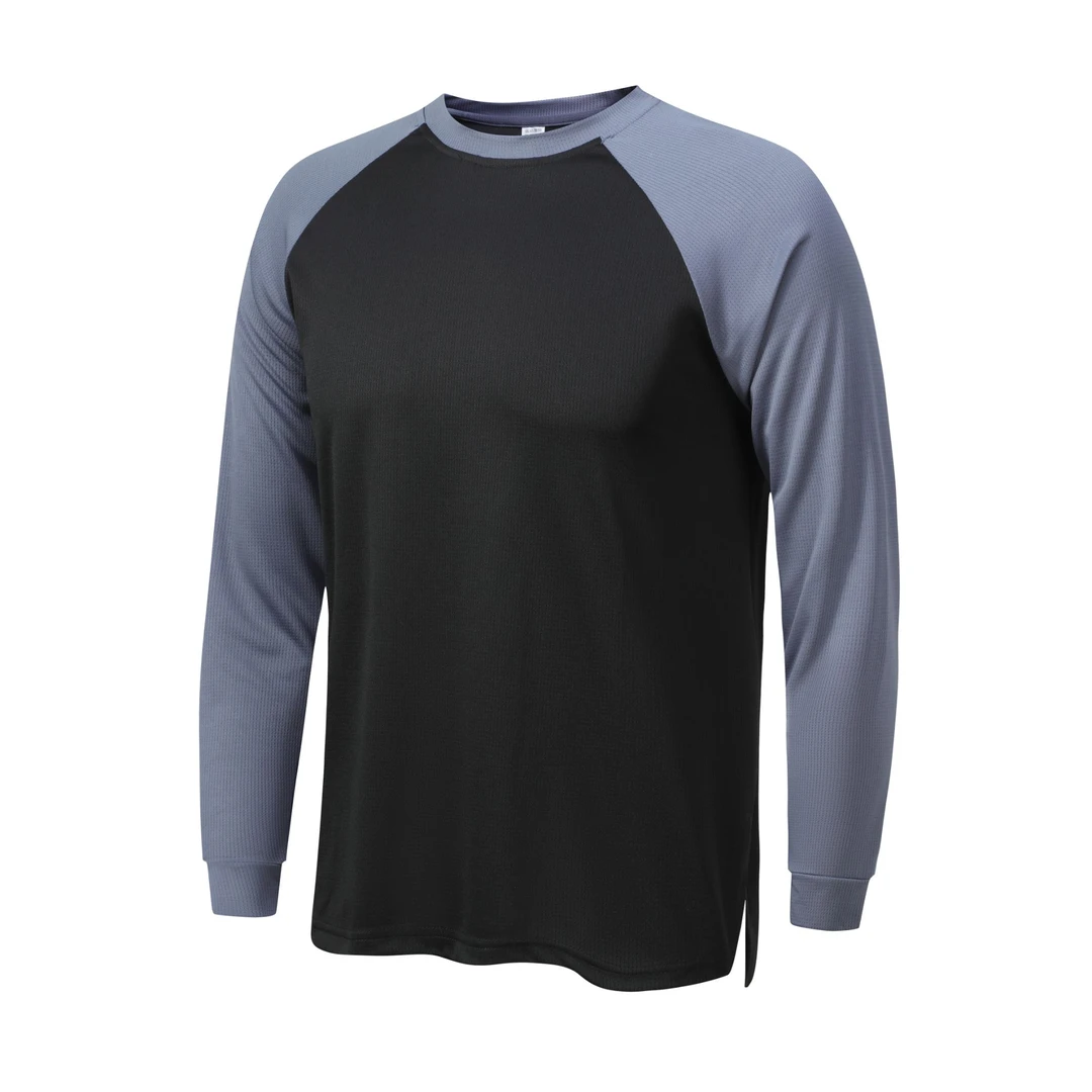 15色【713(709)# 亚码】长袖T恤 衣角开叉